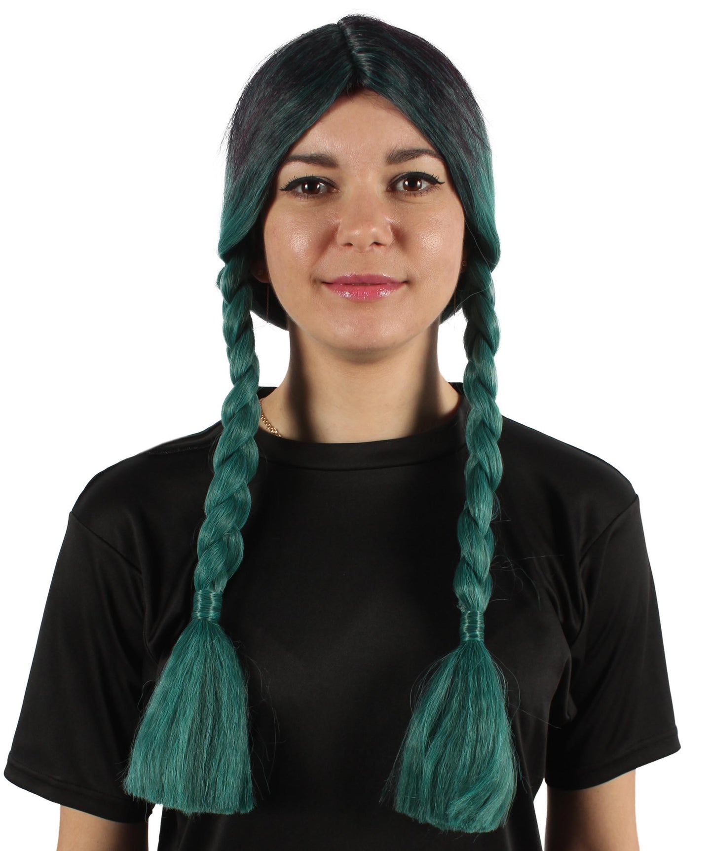 HPO Women's  Braided Gothic Wig | Multiple Color Collections TV Movie Wigs | Premium Breathable Capless Cap