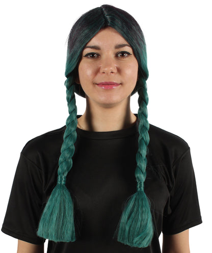 HPO Women's  Braided Gothic Wig | Multiple Color Collections TV Movie Wigs | Premium Breathable Capless Cap
