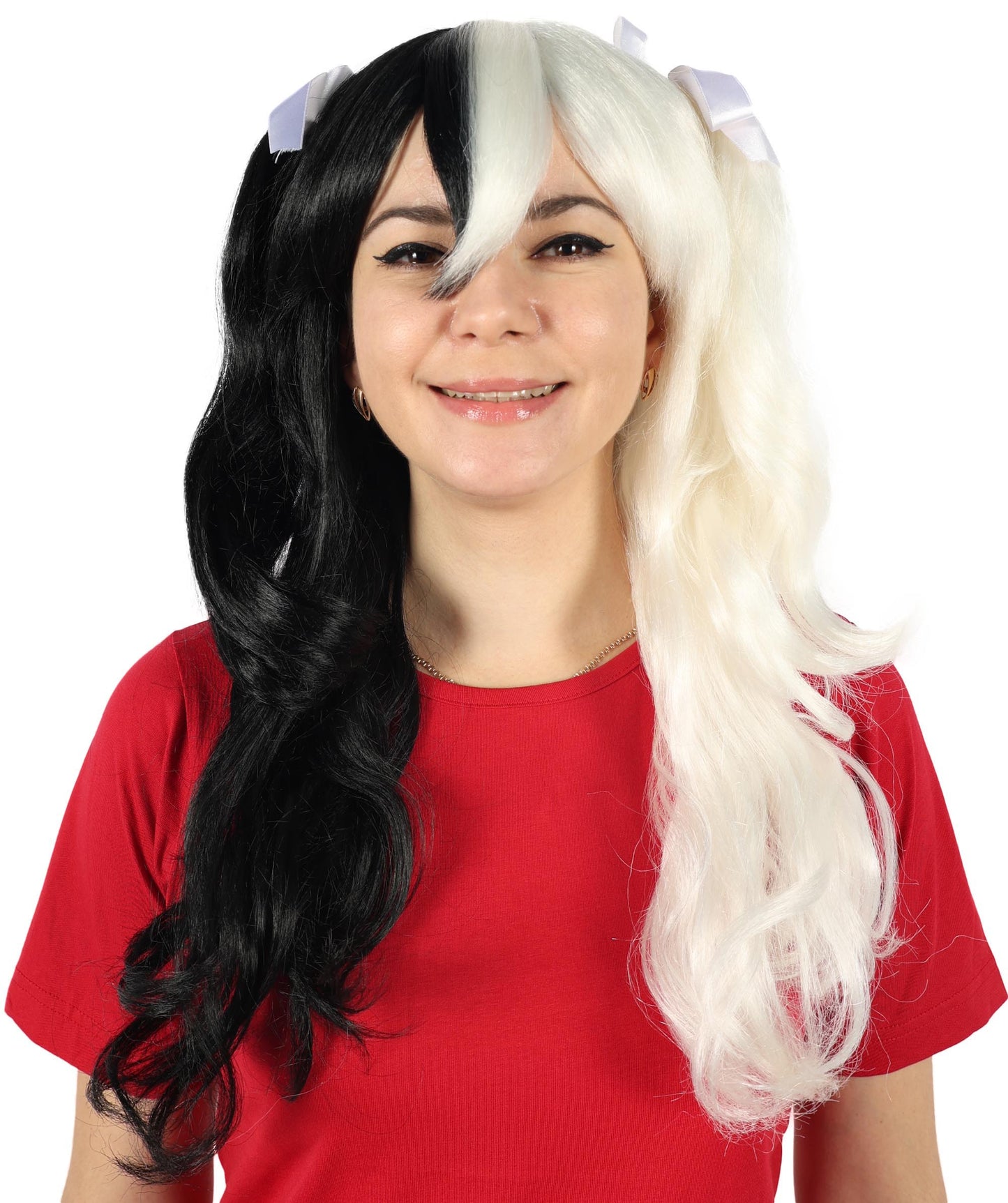 Double Ponytail Womens Wig | Blue & Purple Wig | Premium Breathable Capless Cap