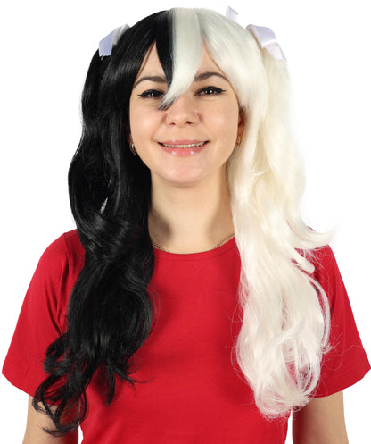 Double Ponytail Womens Wig | Blue & Purple Wig | Premium Breathable Capless Cap