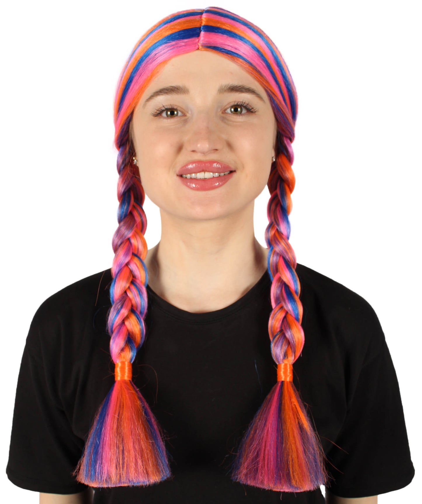 HPO Women's  Braided Gothic Wig | Multiple Color Collections TV Movie Wigs | Premium Breathable Capless Cap