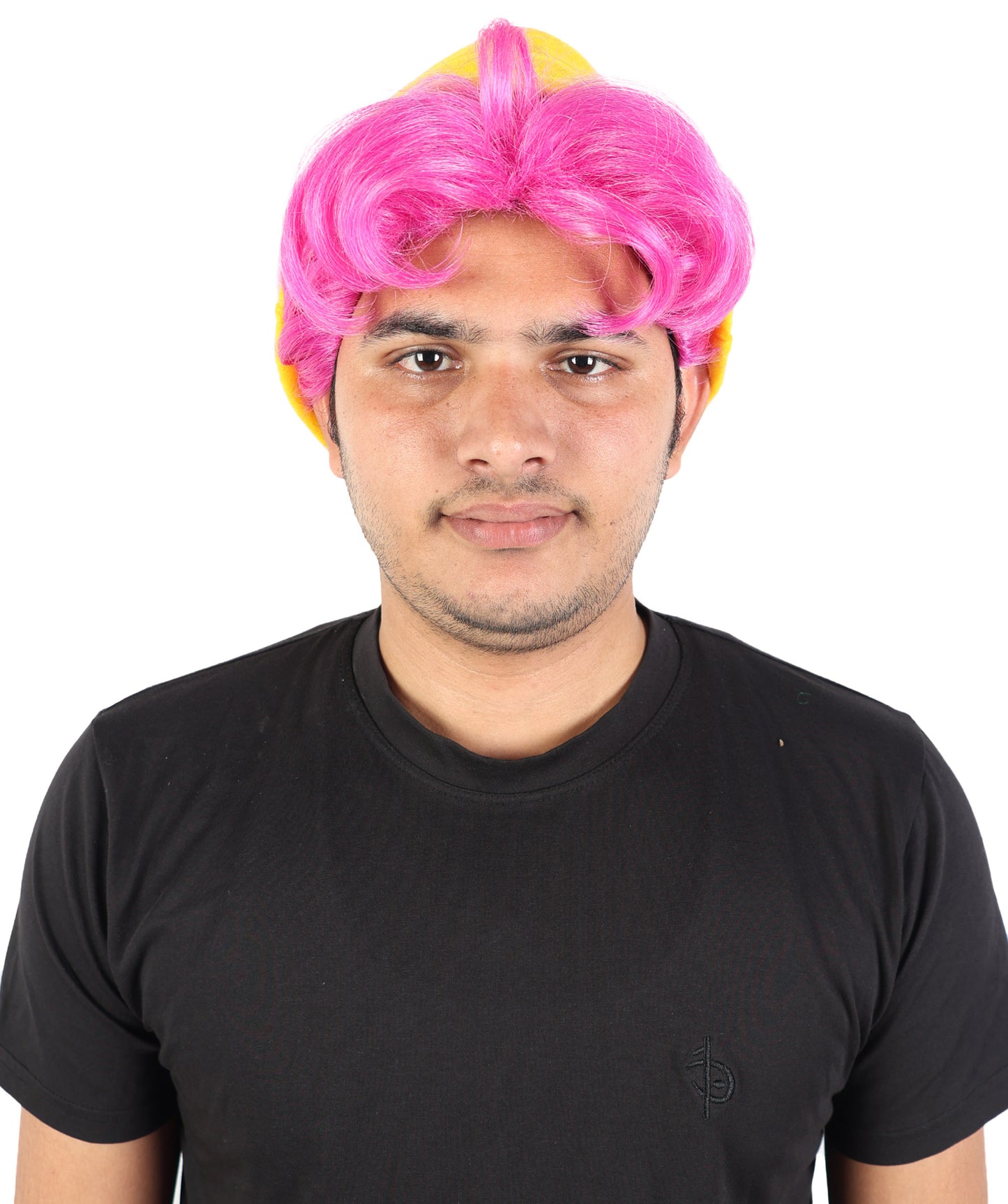 Fantasy Pop Idol Girl Wig with Hat | Long Straight Costume Hairpiece | Adjustable Breathable Cap for Halloween, Cosplay, Parties & Stage Events