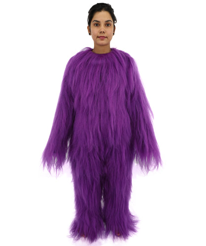 HPO Teen Extreme Hairy Person Costume Bundle & Mask Set - Full-Body Hair Suit Extra-Long Costume Wig for Halloween, Cosplay & Parties - Multiple Color Options