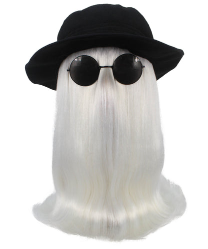 White Straight Creature Wig