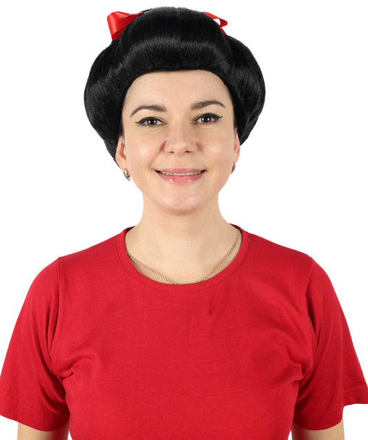 Japanese Geisha Womens Wig | Asian Sumo Kung Fu Fancy Halloween Wig