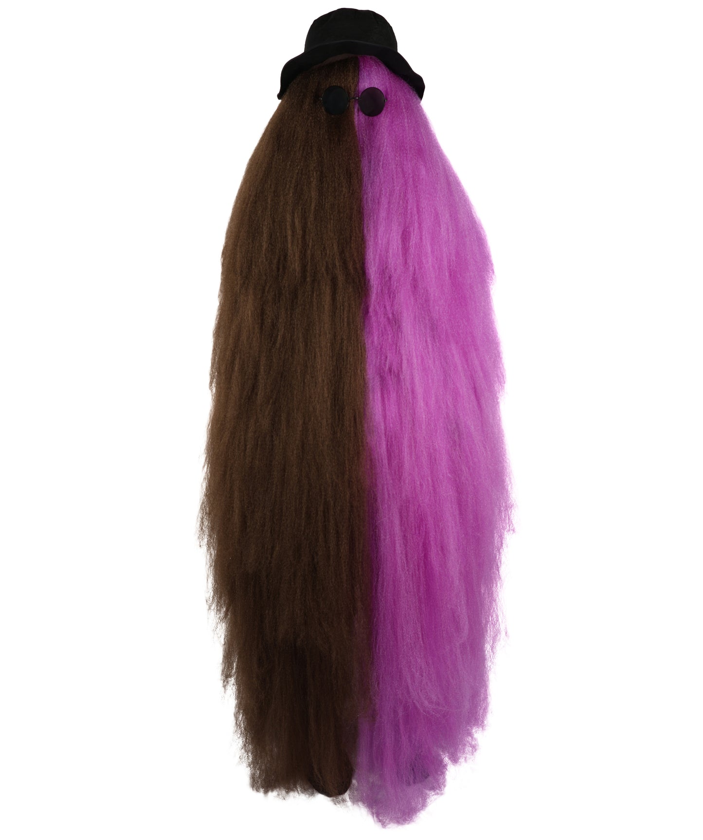 HPO It's Cousin Creature! - Premium | 2 Piece 66 In Extra-Long Iconic Hairy Costume and Wig Set | Includes Hat and glasses | Hairy Halloween Outfit