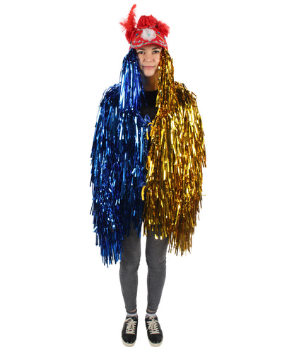 Adult Unisex DJ Tinsel Costume| Multiple Color Options