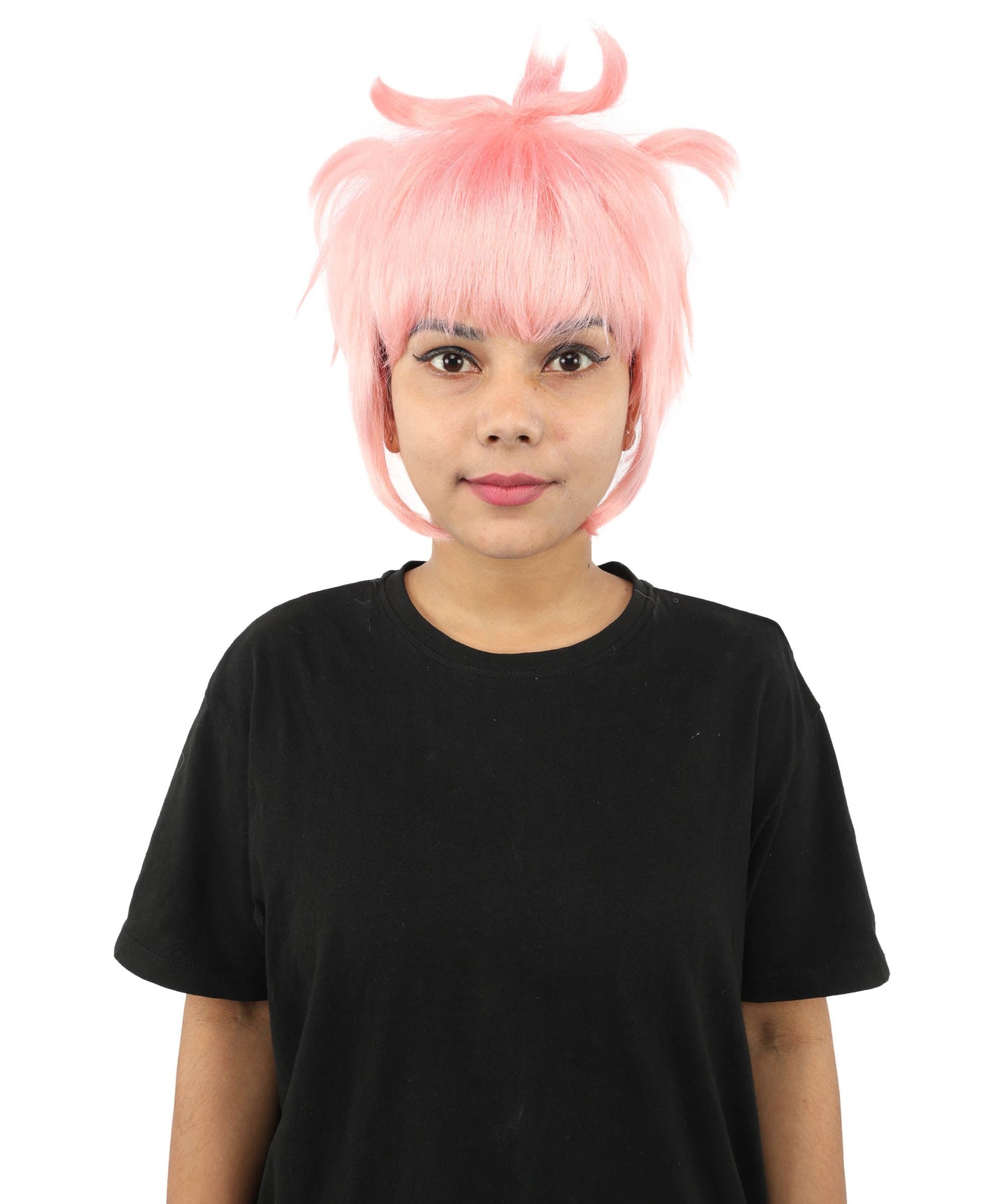 HPO Adult Women's Animal Ear Braided Wig | Multiple Color Options | Synthetic fiber, short bob with sculpted ears and long micro-braids, breathable base | Party, Halloween, theater, drag, performance, costume events