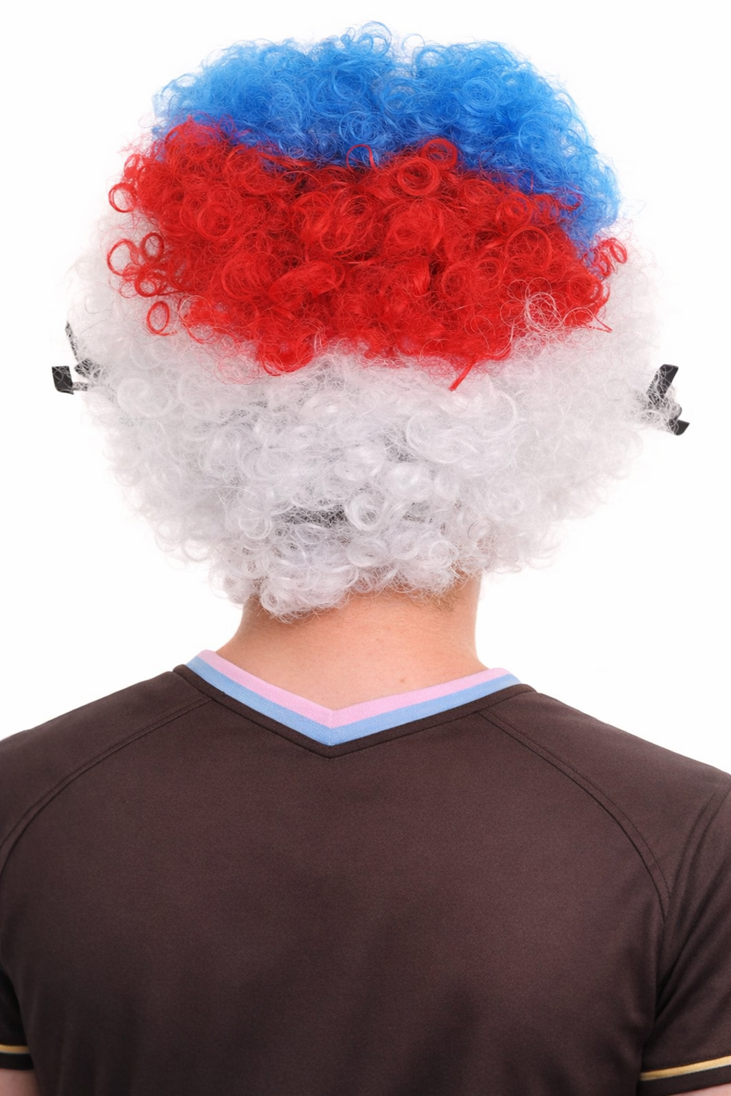 South Korea Sport Afro Fun Wig | Jumbo White Halloween Wig