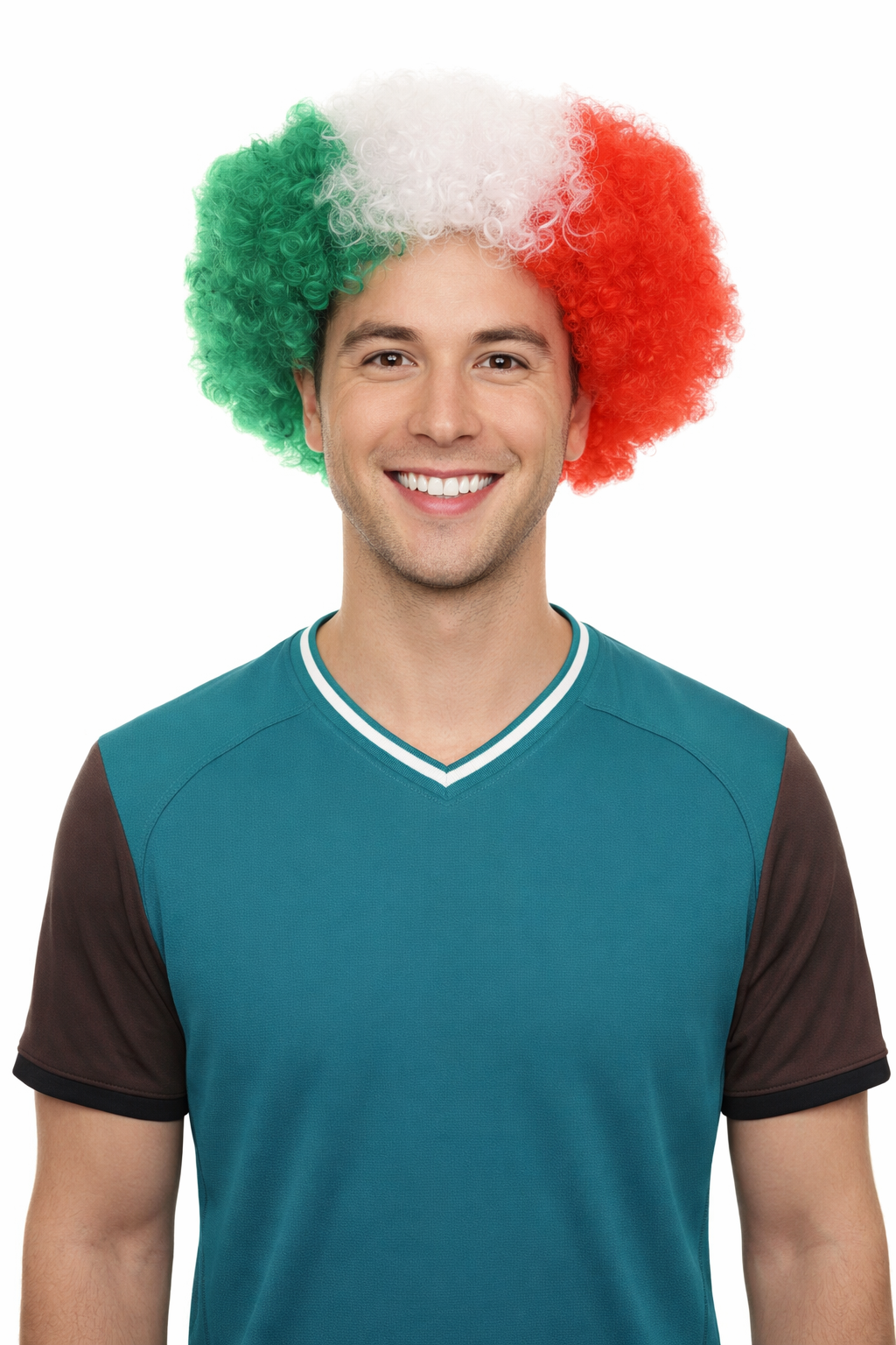 Italy Sport Unisex Afro Fun Wig | Jumbo Super Size Halloween Wig