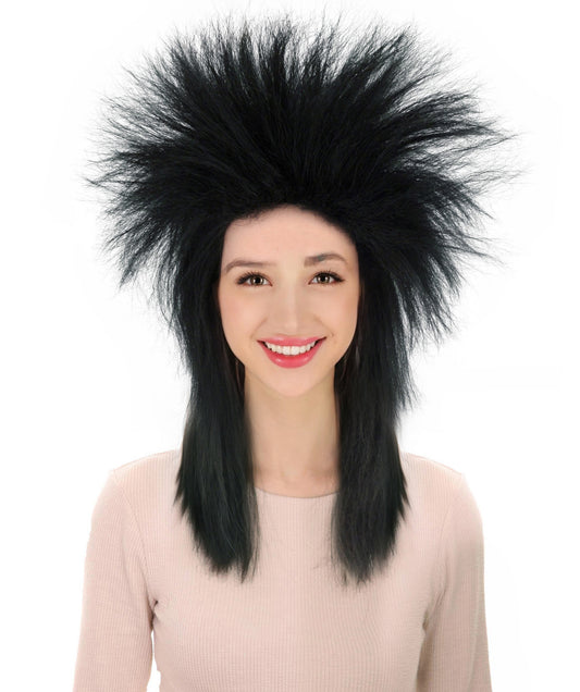 HPO Adult Unisex WIG Rocker Long – Multiple Color Wig's for Rocker Style, Rocker Unisex Long For Female, Adjustable Fit, Flame-retardant Synthetic Fiber, Breathable Capless Cap