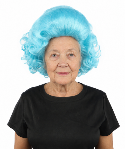 HPO Adult Women's Dame Edna Everage Wigs | Multiple Color Options | Drag Queen-Inspired Colorful Synthetic Hair for Parties, Stage Events | Breathable Capless Design