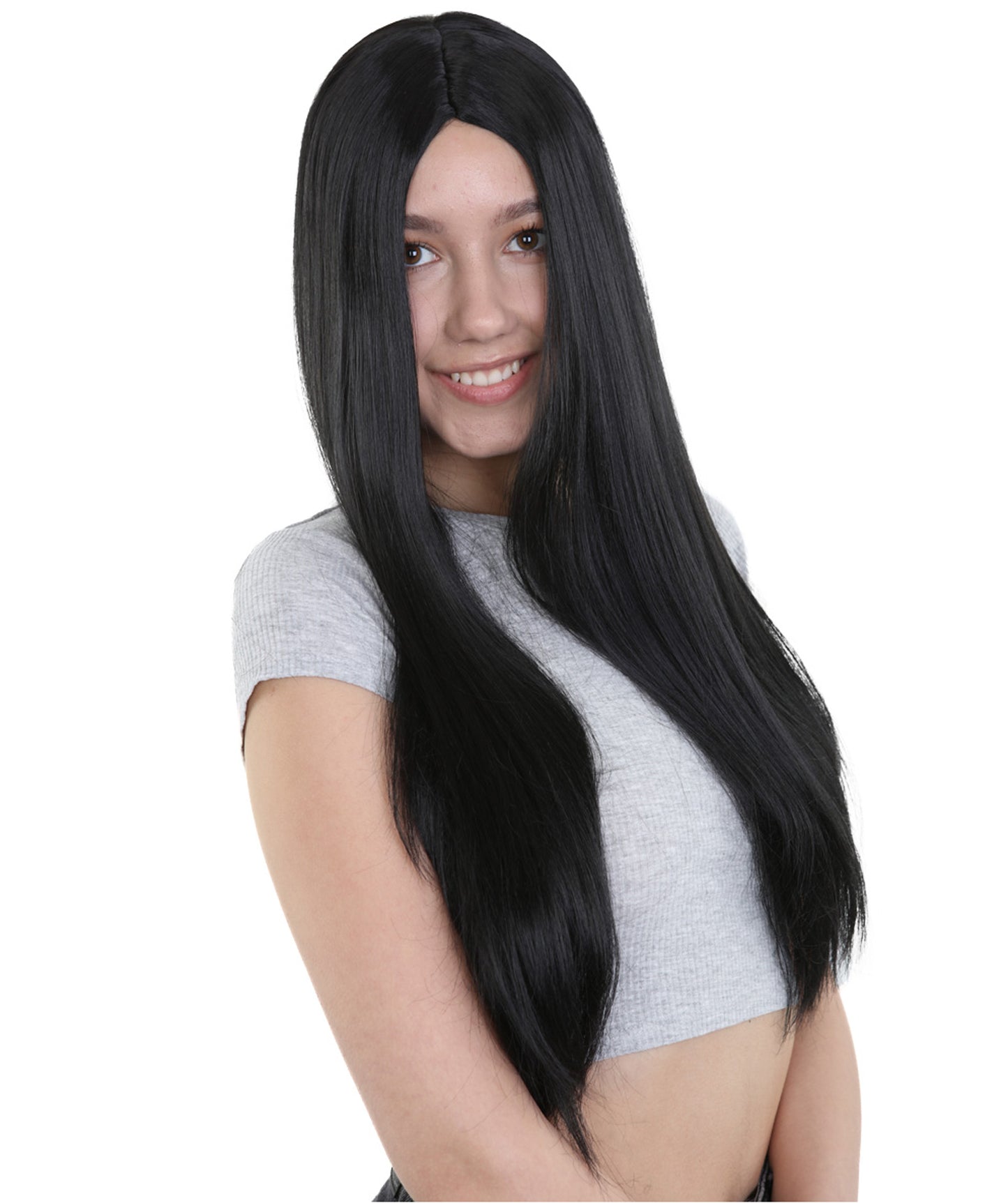 HPO Women's Evil Bride ,Adult Women's Wig Collections, Horror Ghostly Halloween Wig, Premium Breathable Capless Cap