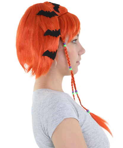 HPO Womens Bat Angel Multi color Halloween Wig | Premium Breathable Capless Cap