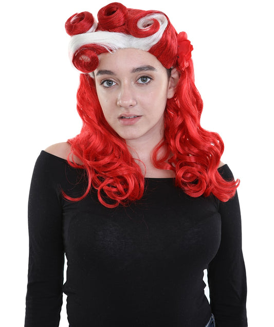 Retro Pin Up Womens Wig | Party Ready Fancy Halloween Wig | Premium Breathable Capless Cap