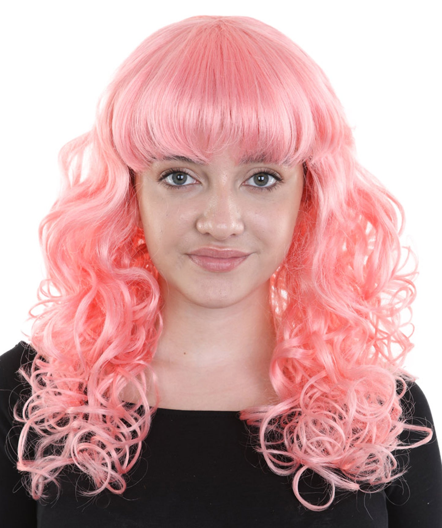 HPO Women's Wig for Fancy Anti-Hero Girl | Long Curly Party Ready Fancy Halloween Wigs | Premium Breathable Capless Cap