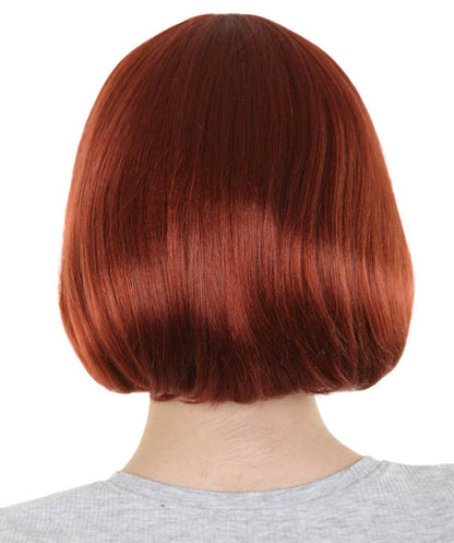 Women's Bob Wig | Brown Short Halloween Wig | Standard Cap