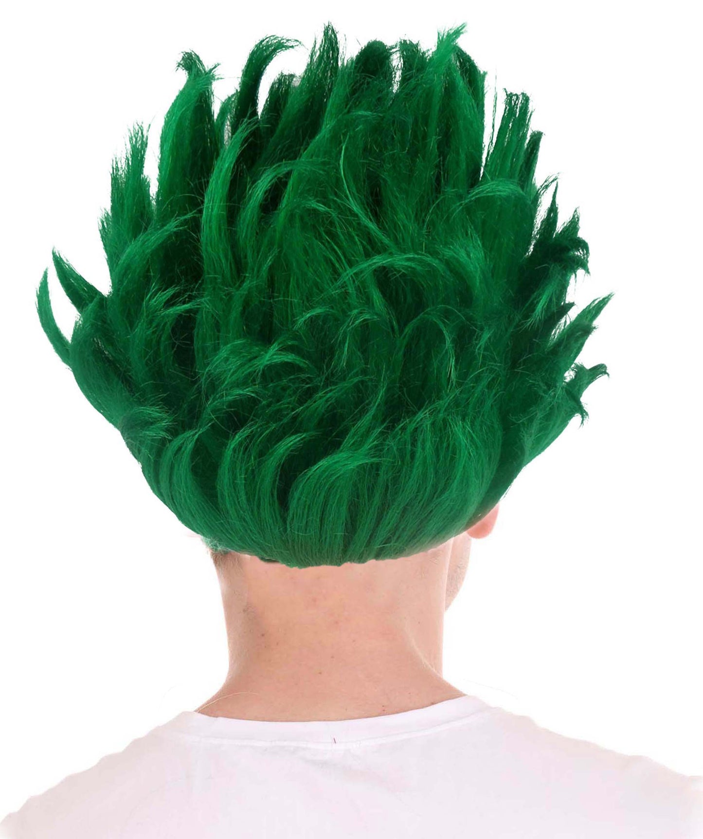 Green Spike Wig | Cosplay Halloween Wig | Premium Breathable Capless Cap