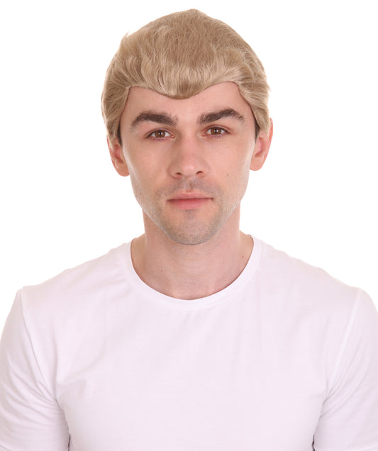 Men's Movie Wig | Gold TV/Movie Wigs | Premium Breathable Capless Cap