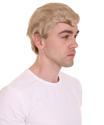 Men's Movie Wig | Gold TV/Movie Wigs | Premium Breathable Capless Cap