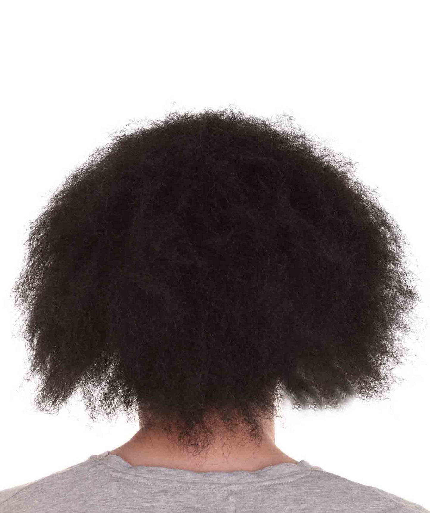 Half Bald Head Men Curly Wig| Flame-Retardant Synthetic Fiber