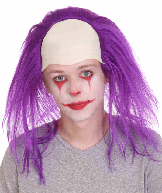 Funny Half Bald Head Wig