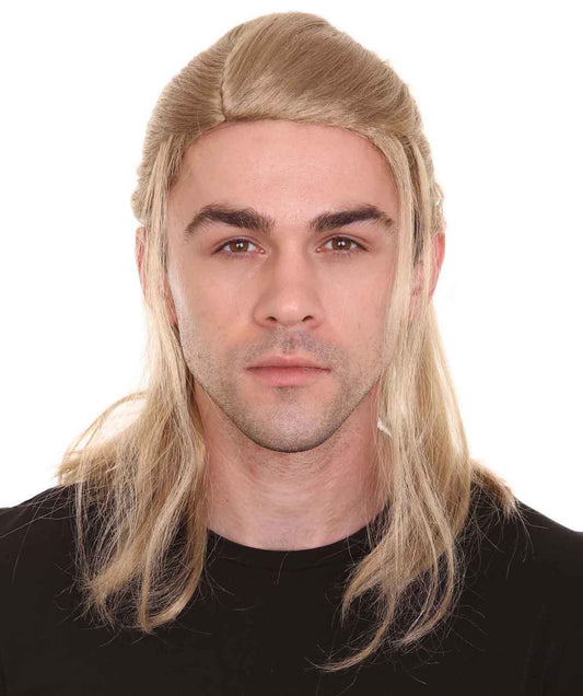 HPO Men’s Blonde War Cosplay Wig | Perfect for Halloween | Flame-retardant Synthetic Fiber …