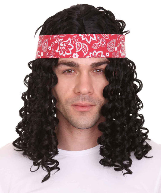 HPO Sportsman Wig | Black With Band | Premium Breathable Capless Cap