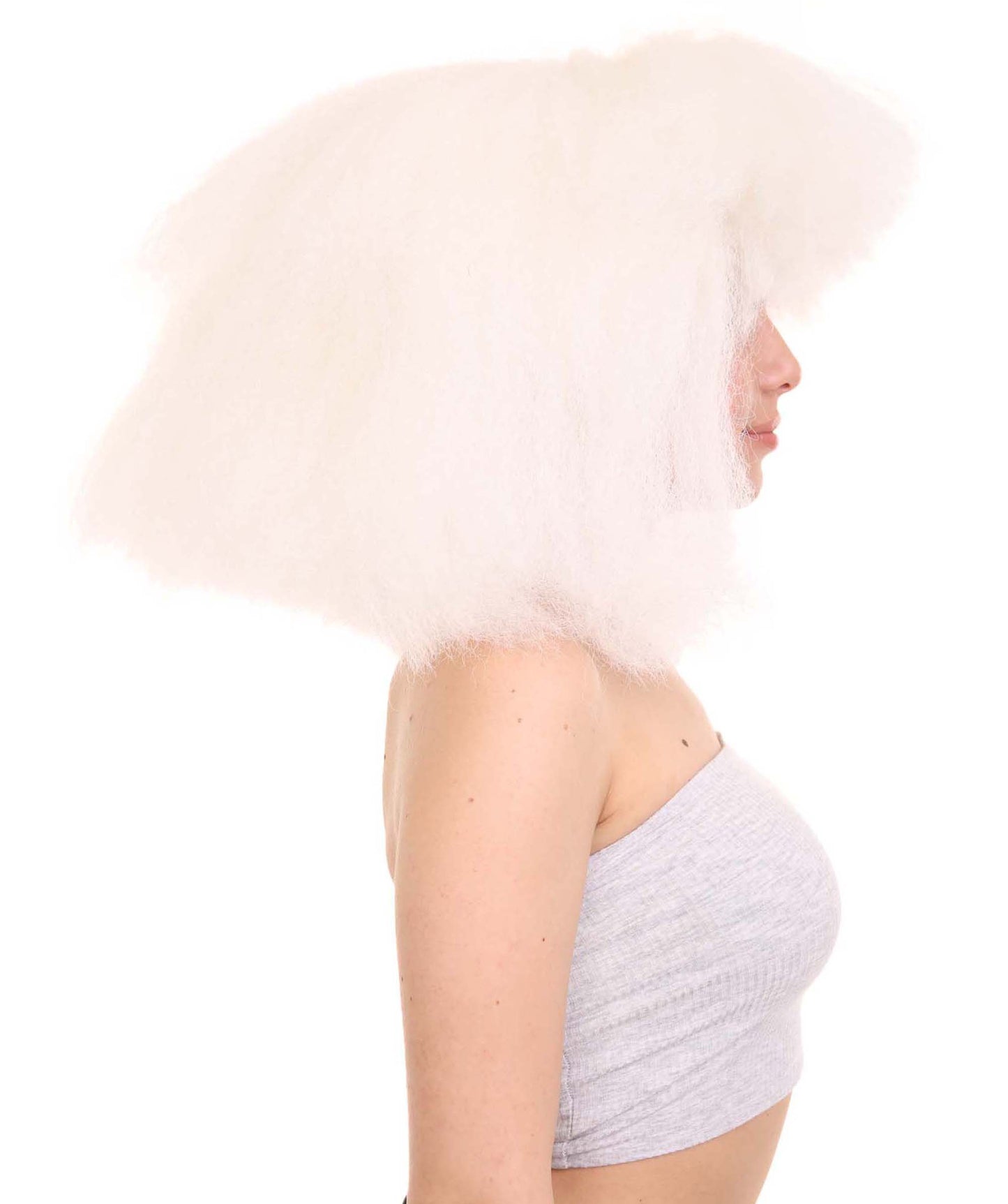 Extra Large Australian Singer Bob Women's Wig | White Pop Star | Premium Breathable Capless Cap