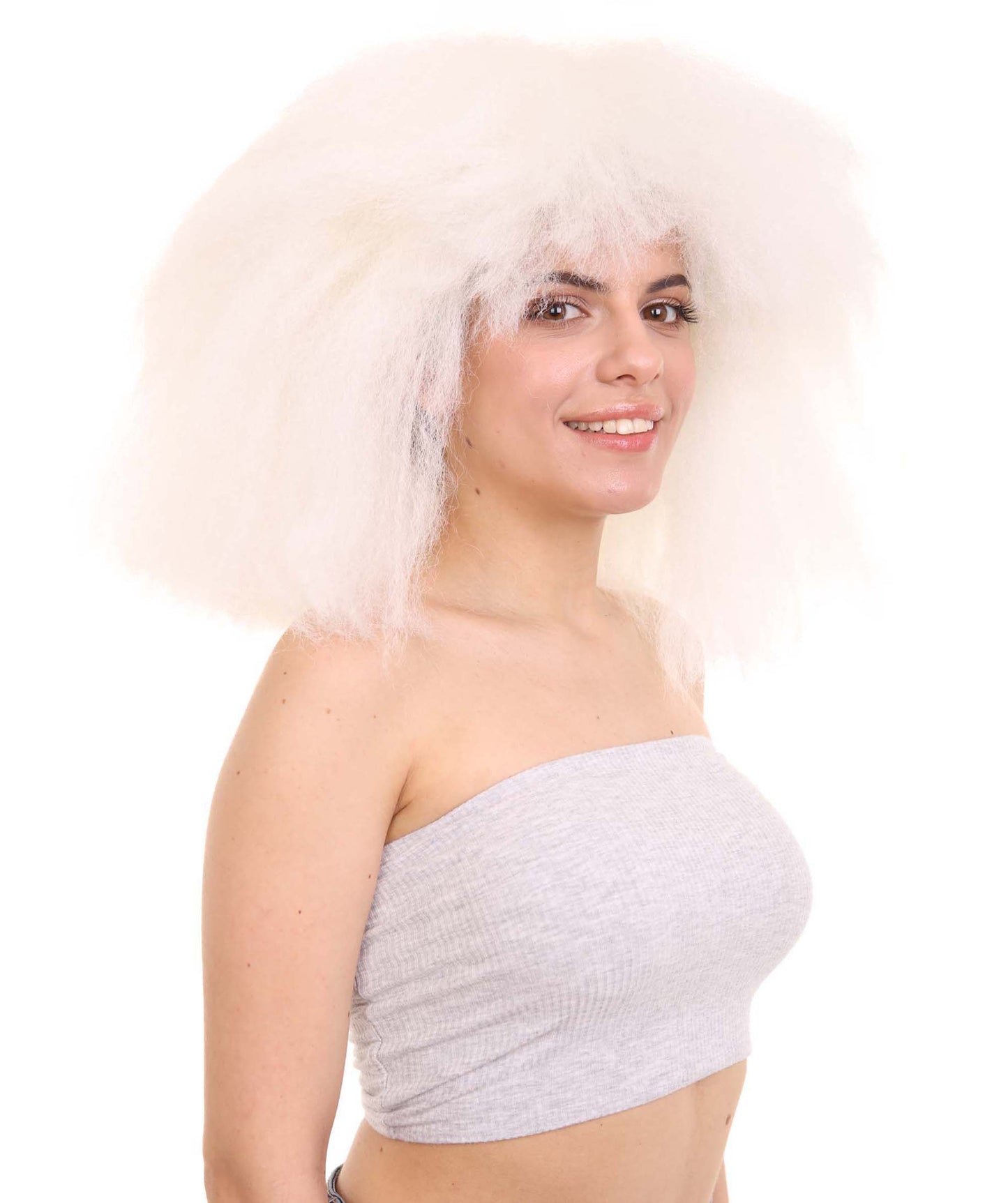 Extra Large Australian Singer Bob Women's Wig | White Pop Star | Premium Breathable Capless Cap