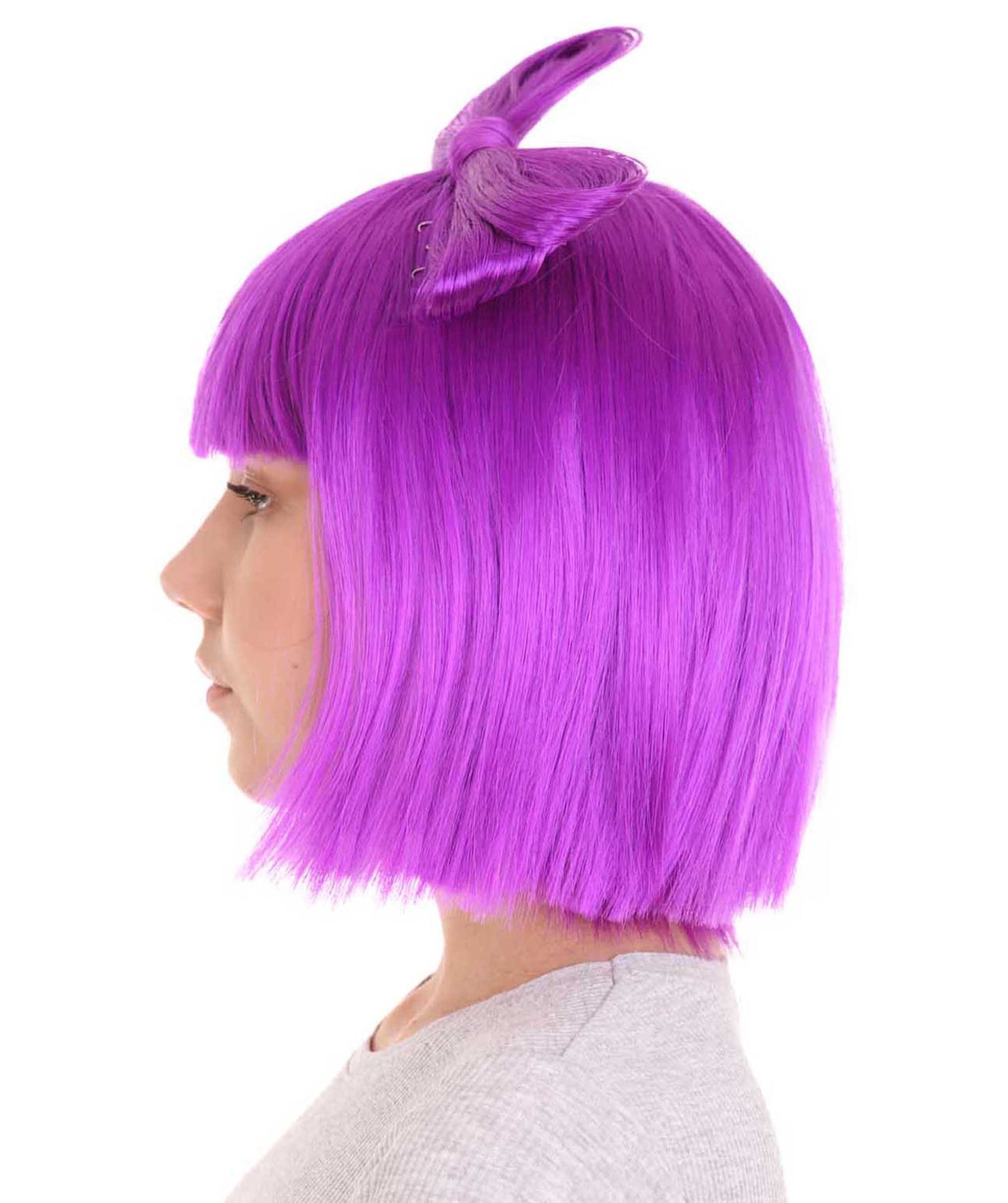 Neon Purple Butterfly Womens Wig | Party Ready Fancy Halloween Wig | Premium Breathable Capless Cap