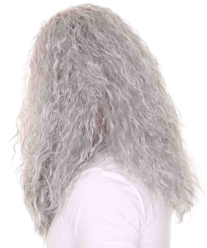 HPO Men Grey men's wig | Wig & Beard for Wizard | Premium Breathable Capless Cap