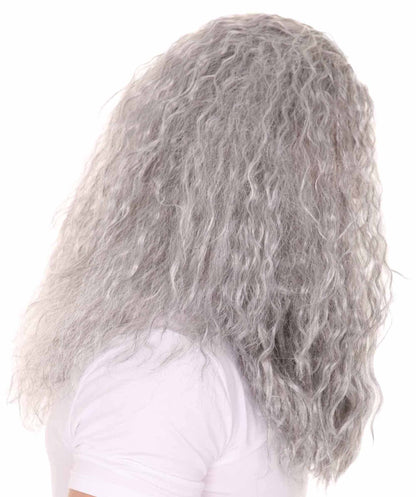 HPO Men Grey men's wig | Wig & Beard for Wizard | Premium Breathable Capless Cap