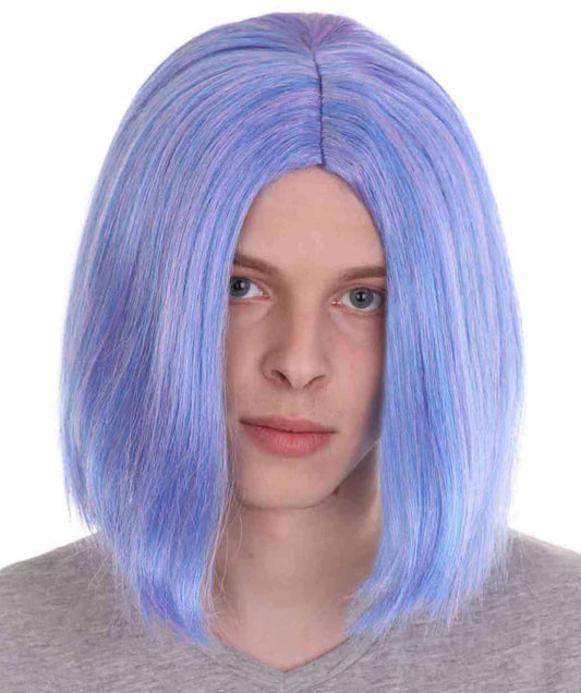 Men's Monster Anime Wig | Blue | Premium Breathable Capless Cap