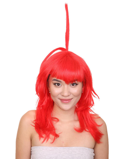 Red Tower Wig | Character Halloween Wig | Premium Breathable Capless Cap