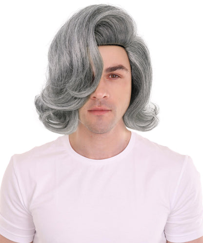 HPO Men's Comedy Movie Character Layered Textured Hair Wig I Flame-retardant Synthetic Fiber