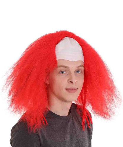 Bald Clown Men's Wig | Multiple Color Choice| Flame-Retardant Synthetic Fiber