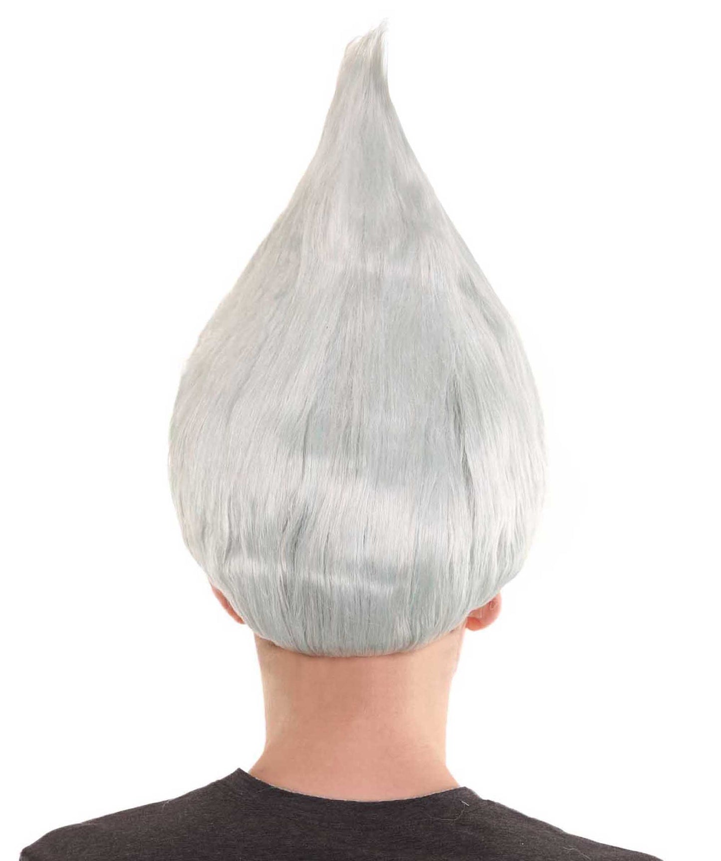 Unisex Silver White Troll Style Wig | Halloween Wig | Premium Breathable Capless Cap