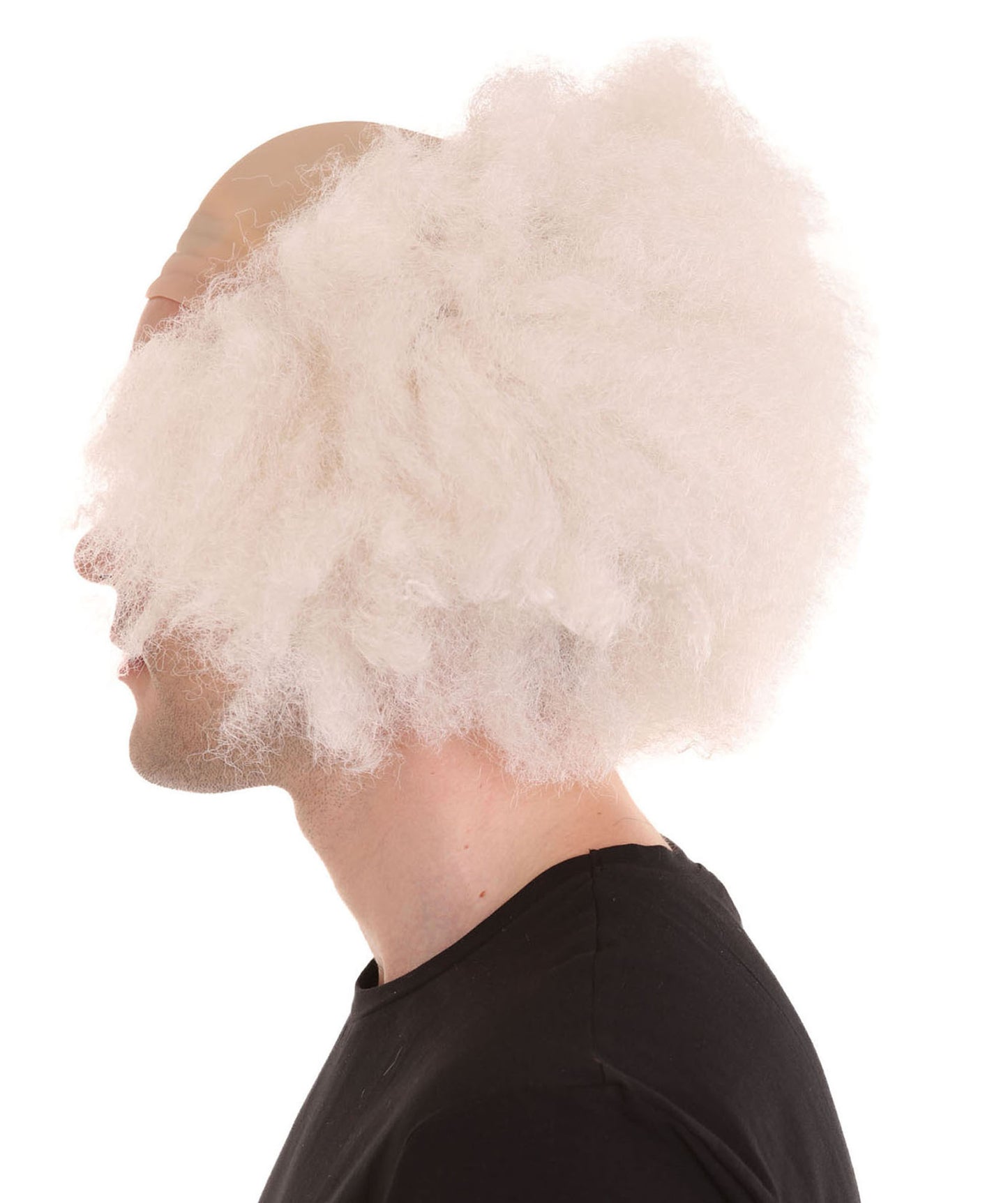 Bald old men Style Wig | Bald Cap White Wig