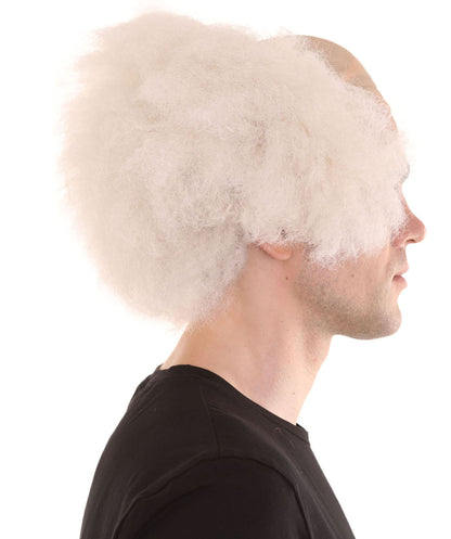 Bald old men Style Wig | Bald Cap White Wig