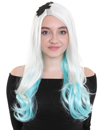 Long Since Womens Wig | Blue & Blonde Celebrity Wig | Premium Breathable Capless Cap