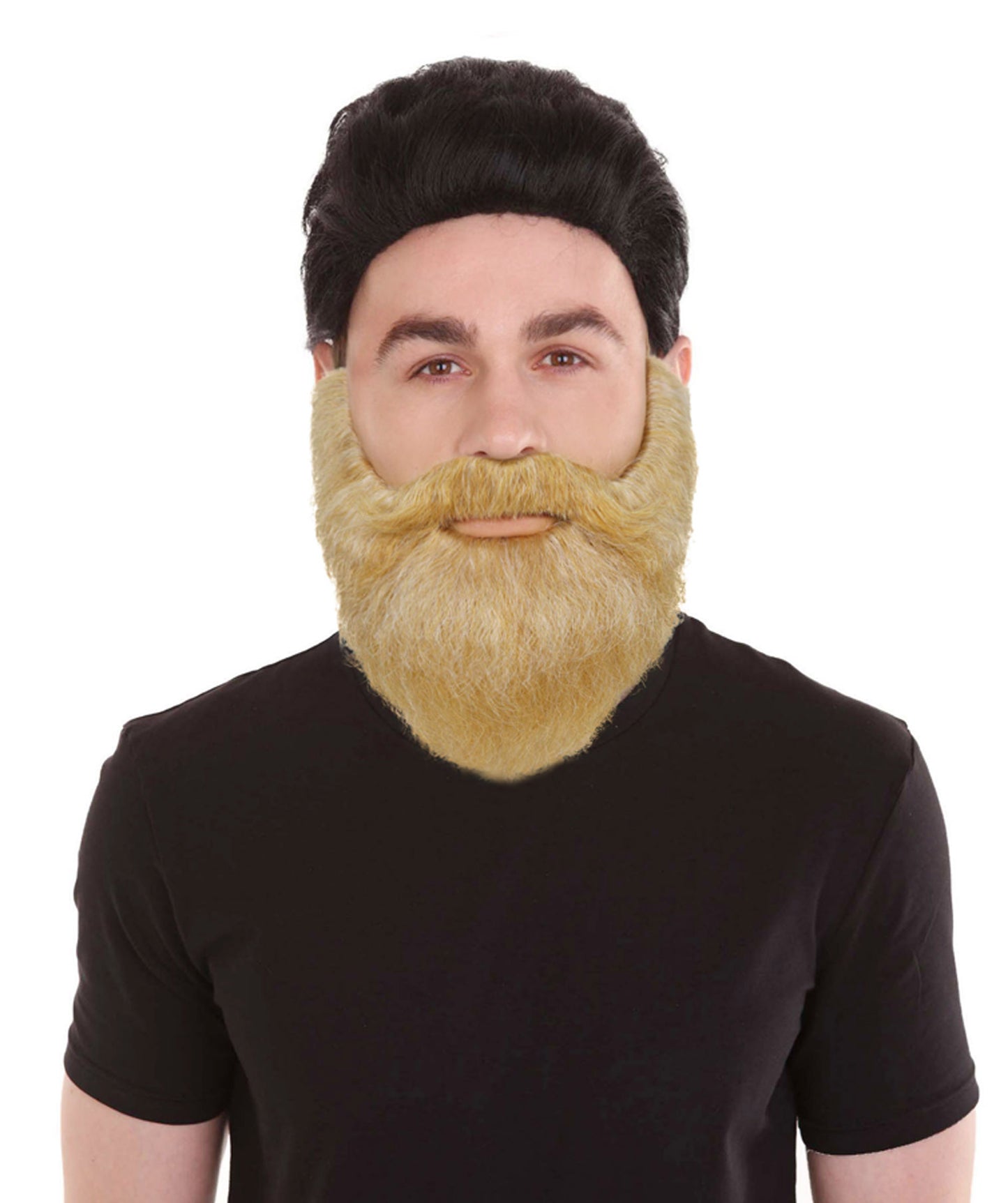 HPO Men's Hipster Beard and Mustache | Multicolor  full bushy facial hair design | Ideal for party, Halloween, cosplay, theater, drag, performance, costume events