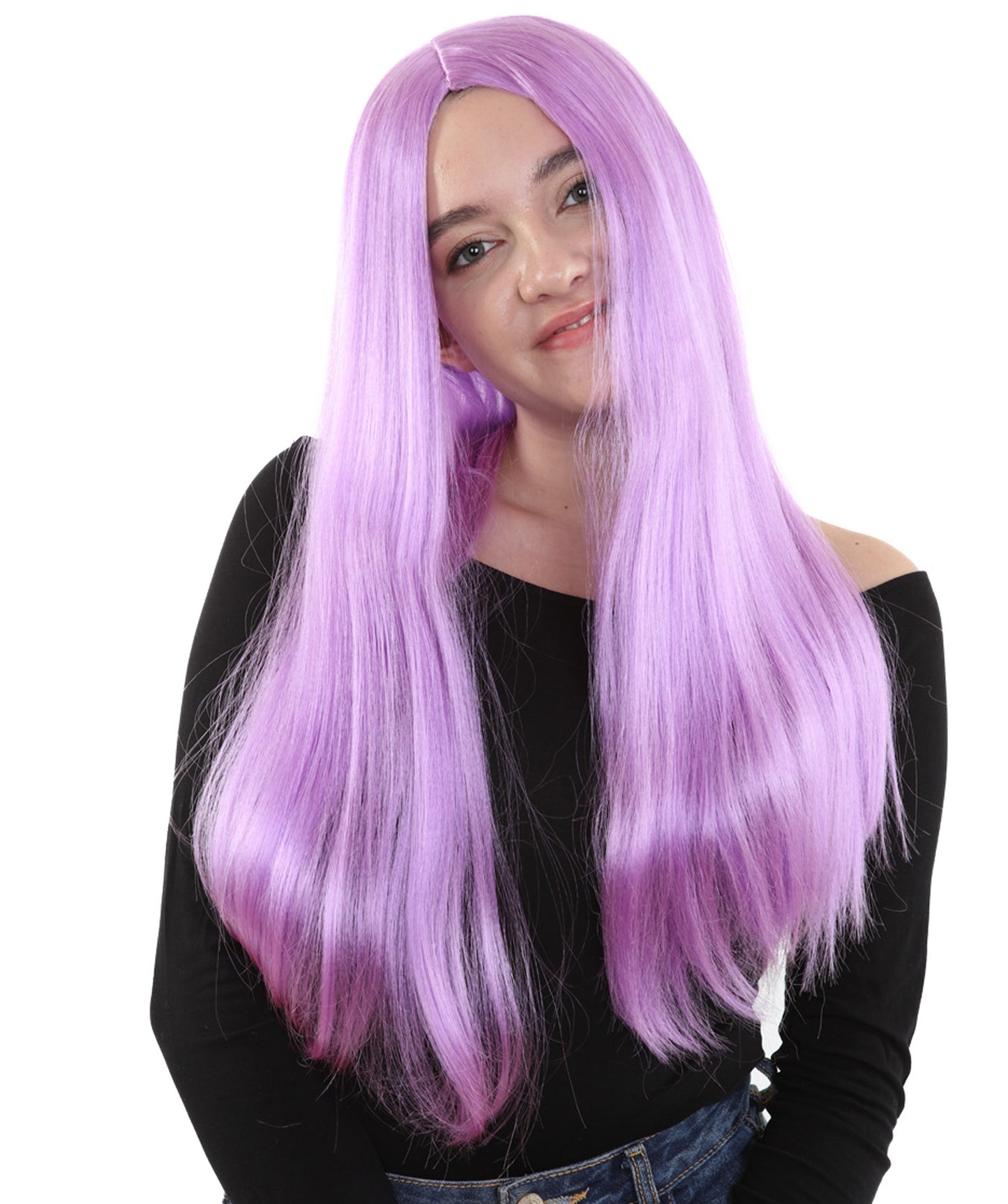 HPO Women's Evil Bride ,Adult Women's Wig Collections, Horror Ghostly Halloween Wig, Premium Breathable Capless Cap