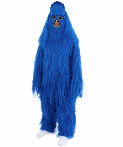 HPO Teen Extreme Hairy Person Costume Bundle & Mask Set - Full-Body Hair Suit Extra-Long Costume Wig for Halloween, Cosplay & Parties - Multiple Color Options