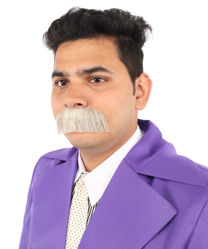 Men's Human Hair Moustache | Facial Hair Multiple Colours Option | HPO