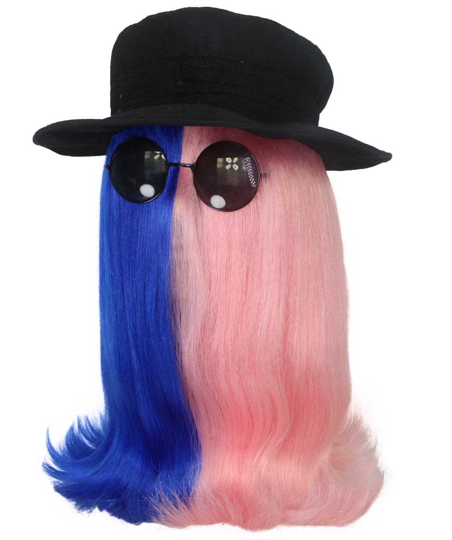 Blue & Pink Straight Creature Wig