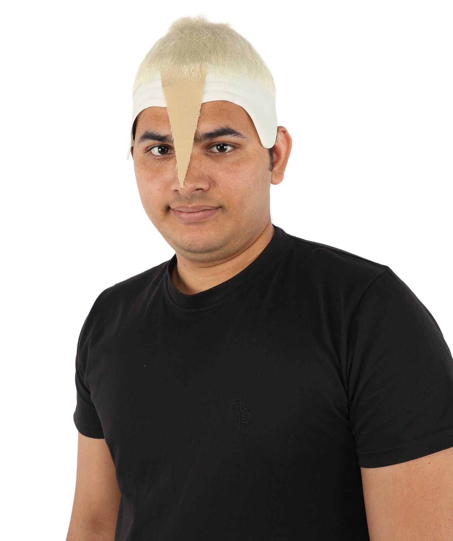 HPO Adult Men's Men's Adhesive Front Military Wig | Multicolor Options | Dark High and Tight Style with Glue-On Sideburns, Synthetic Fiber & Realistic Hairline | Halloween, Sci-Fi Roleplay, Special Effects Makeup & Costume Events