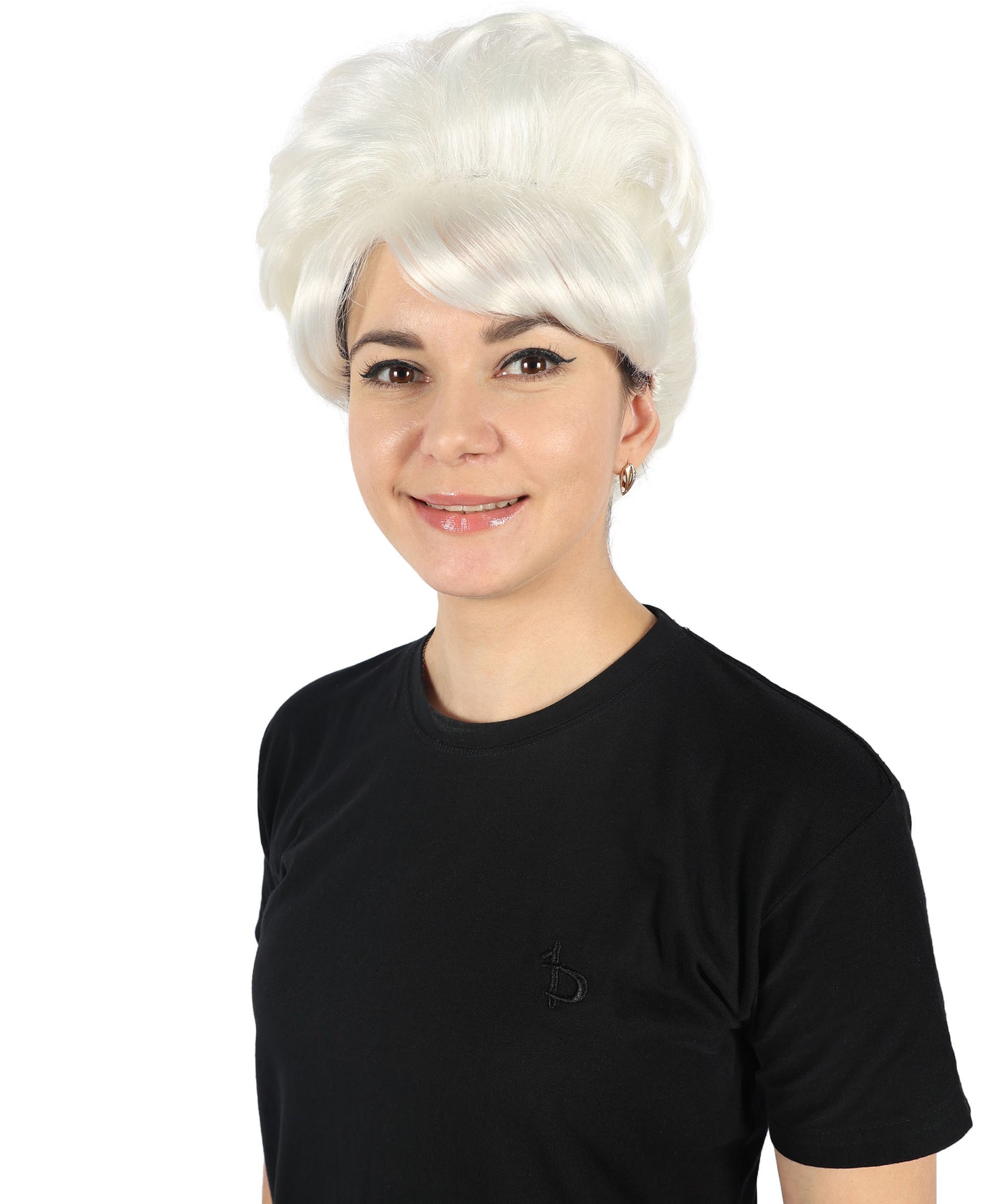 HPO Women's Bun Style 50s Housewife Multiple Wig | Halloween and Cosplay Wig | Flame-retardant Synthetic Fiber
