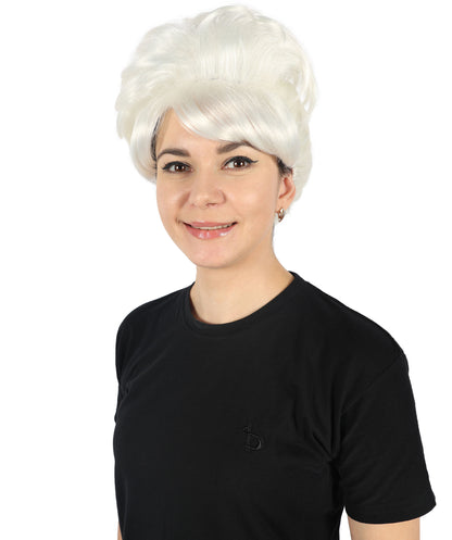 HPO Women's Bun Style 50s Housewife Multiple Wig | Halloween and Cosplay Wig | Flame-retardant Synthetic Fiber