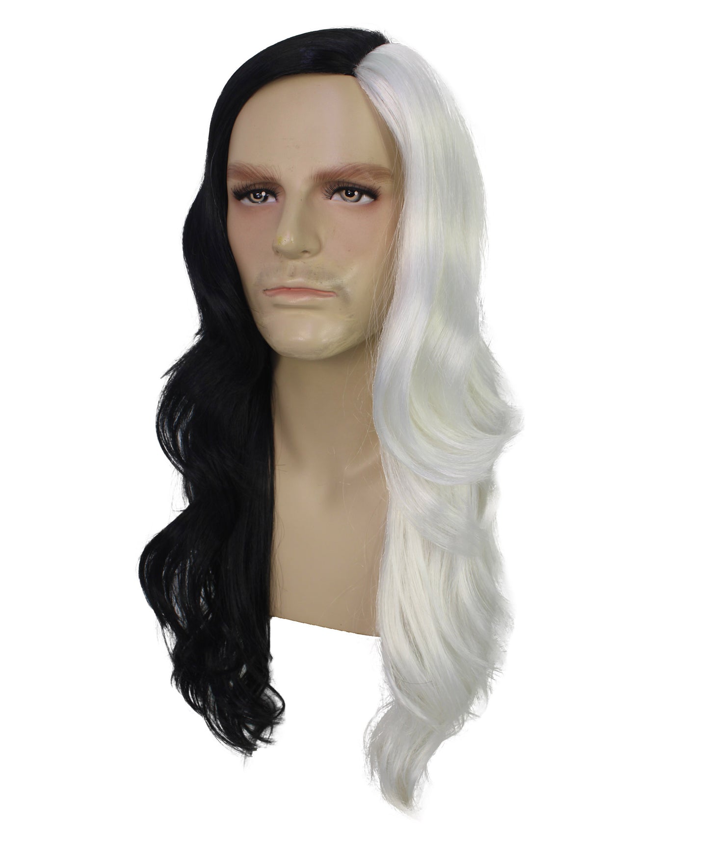 80's Rocker Men's Hair| Historical Brown Fancy Halloween Wig | Premium Breathable Capless Cap